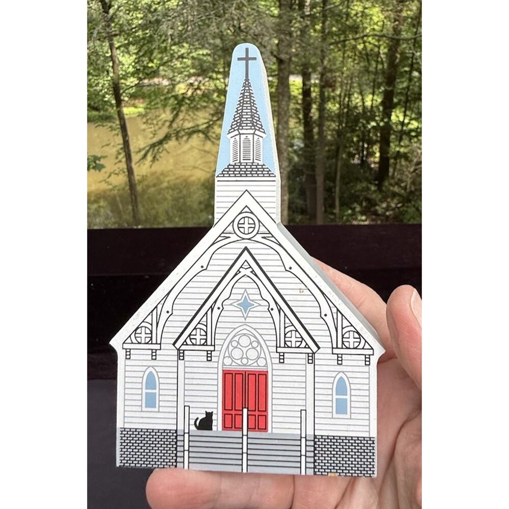 Cats Meow Village St. Bridget Church - 1999 Cornwall Bridge, CT New England